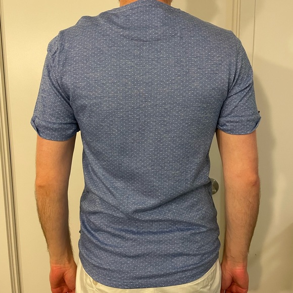 Ted Baker blue patterned t-shirt - Picture 4 of 4